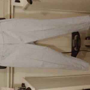 Club Monaco pleated slacks 7/8-length, light blue